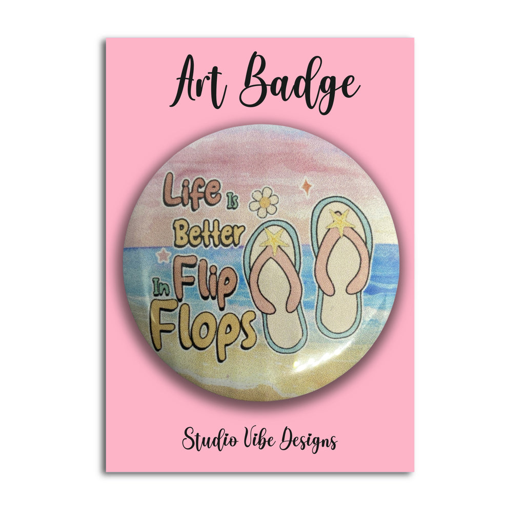 Art Badge -  At The Beach