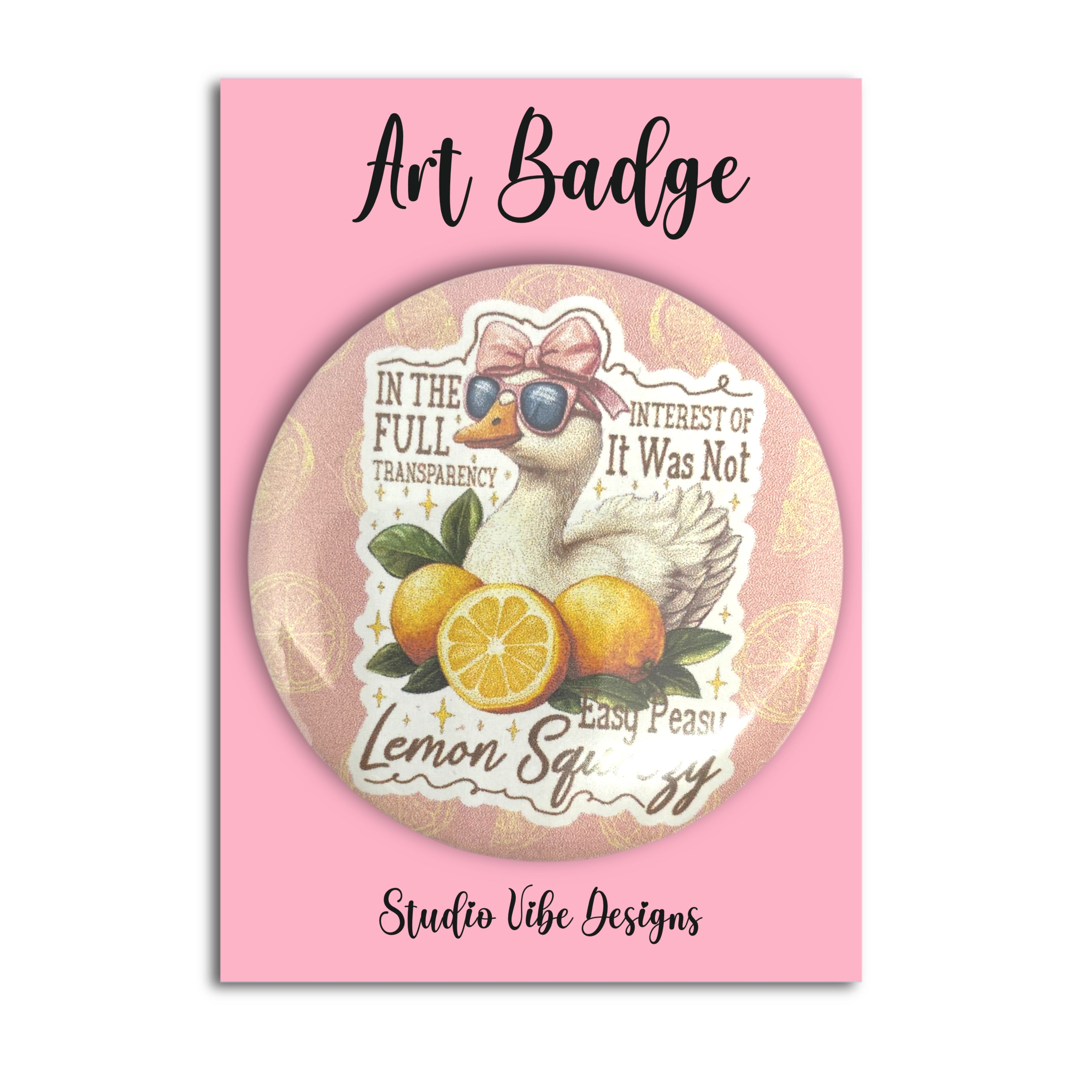 Art Badge - Lemon Squeezy