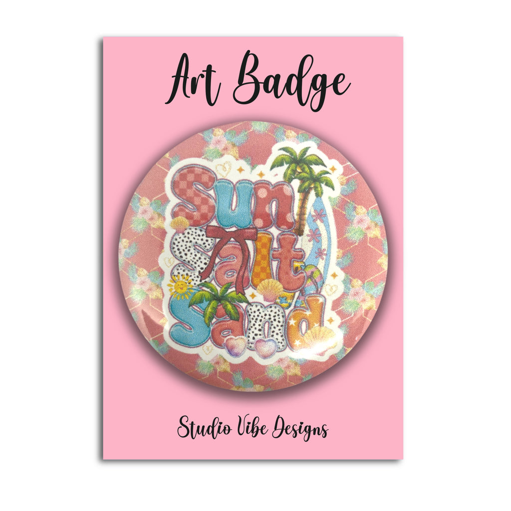 Art Badge - Sun Salt and Sand