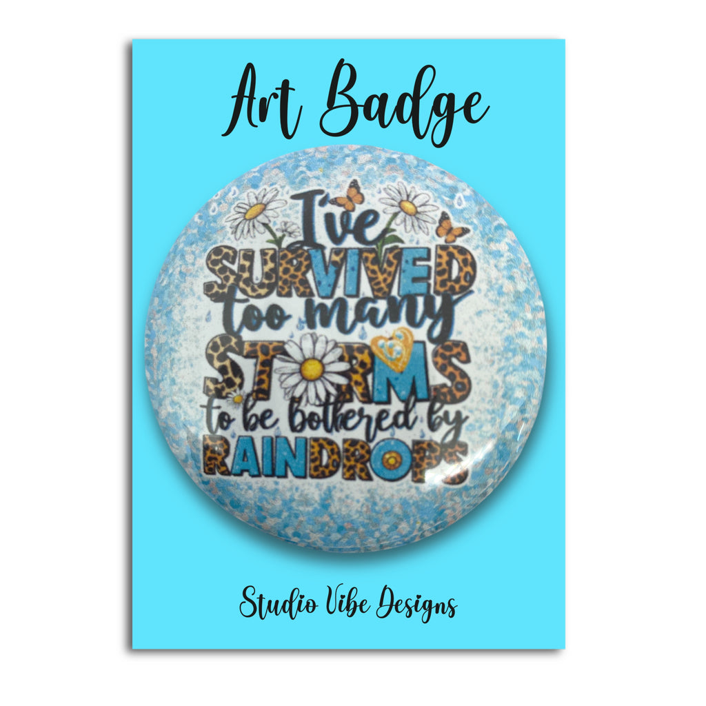 Art Badge - Raindrops
