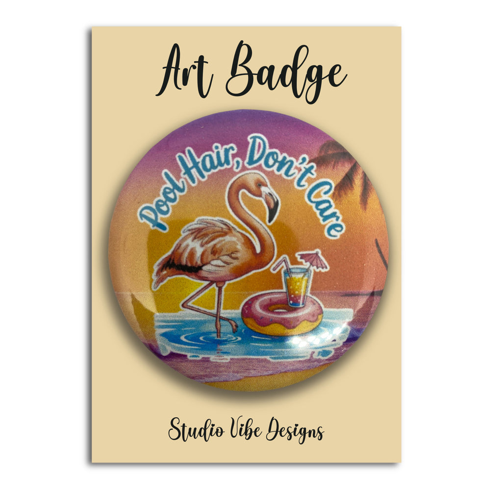 Art Badge - Flamingo Beach