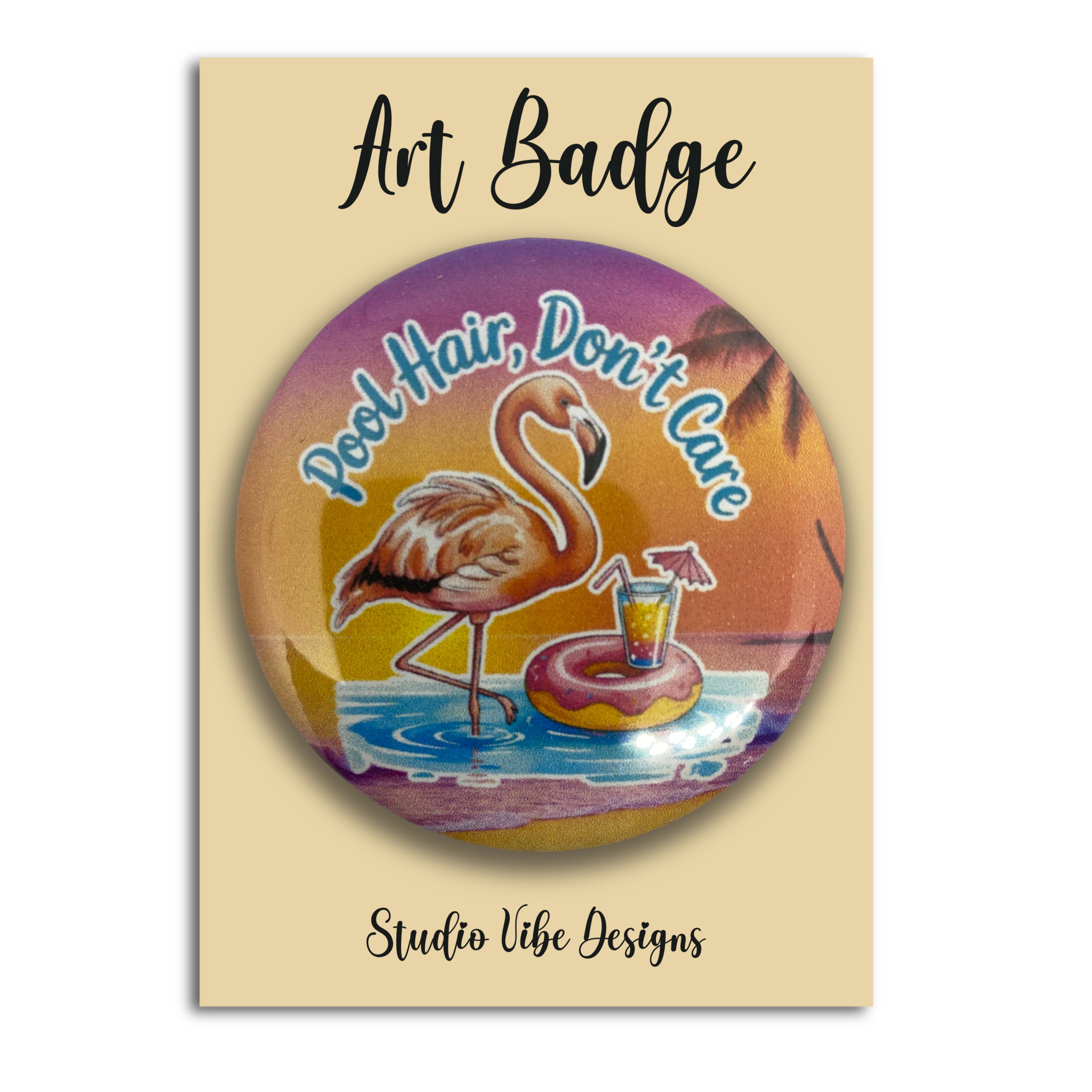 Art Badge - Flamingo Beach