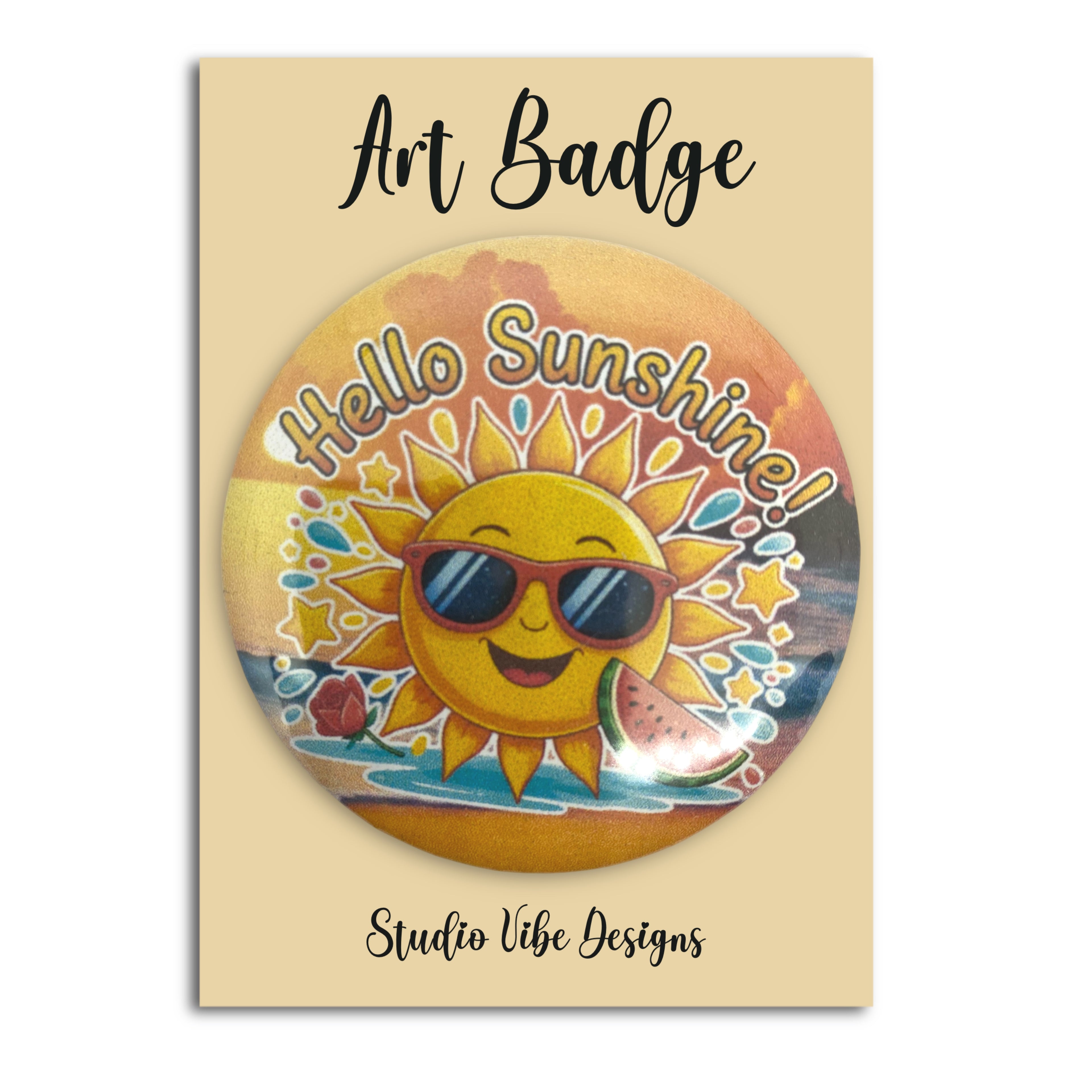 Art Badge - Hello Sunshine