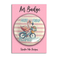 Art Badge - Funny Flamingo Make Today Flamazing