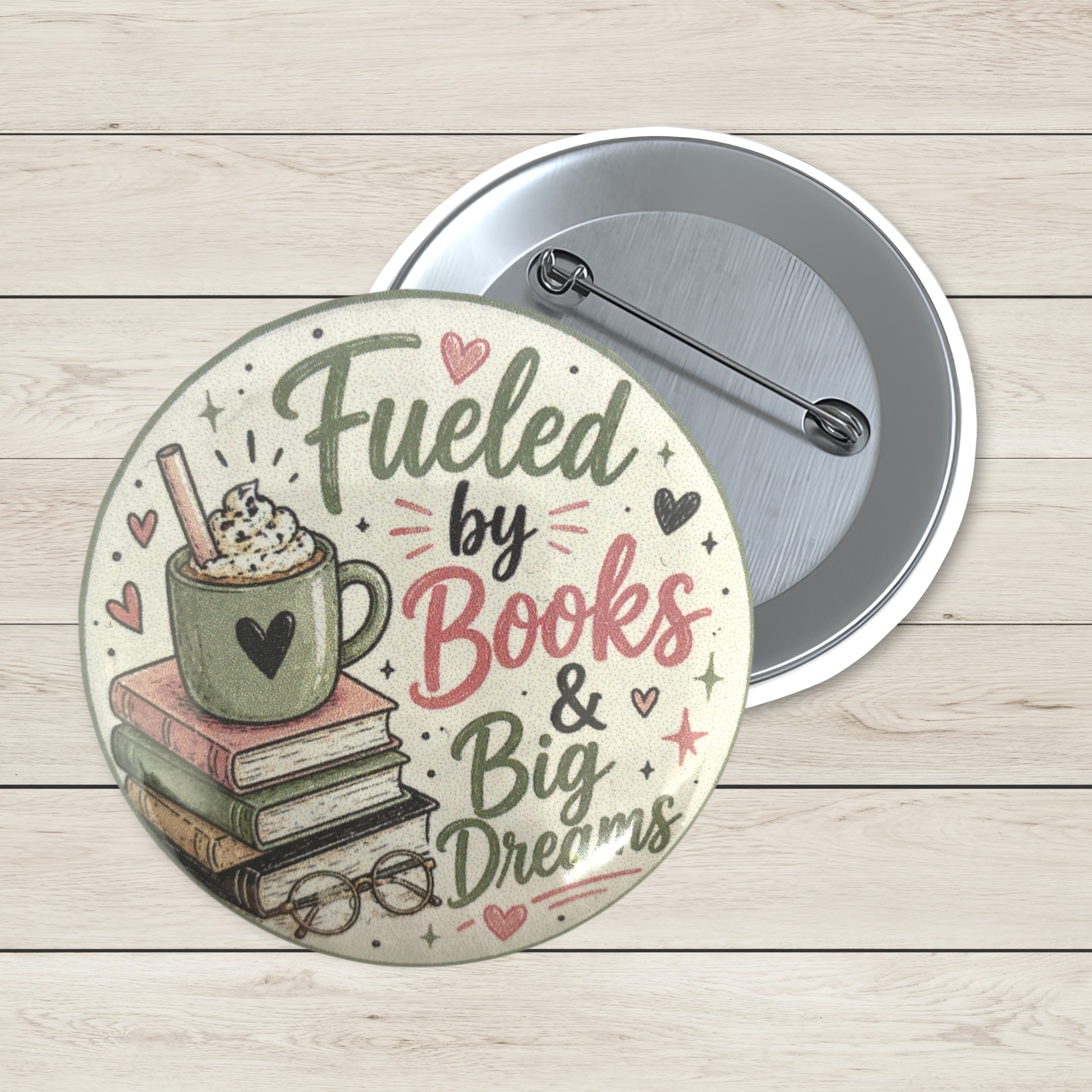Art Badge - Fueled by Books & Big Dreams